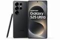 Samsung Galaxy S25 Ultra negro con S Pen, vista frontal y posterior